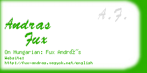 andras fux business card
